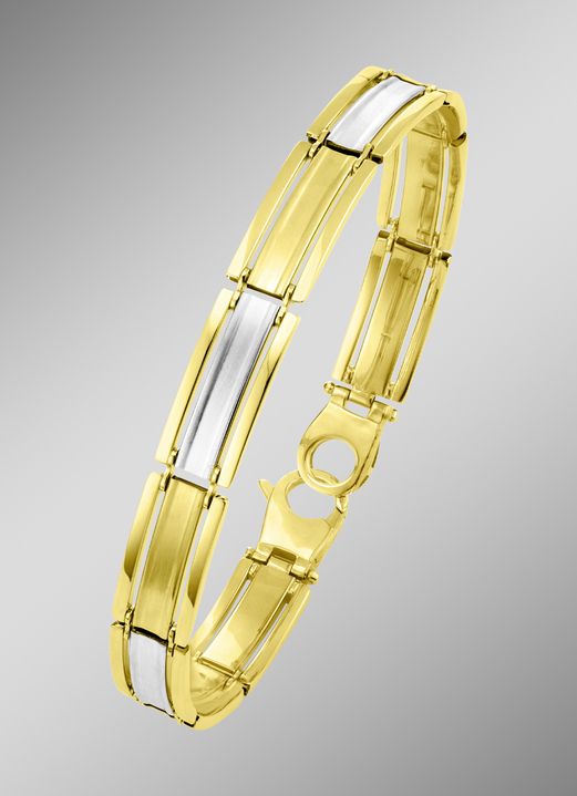 Armbanden - Tweekleurige armband met karabijnsluiting, in Farbe  Ansicht 1