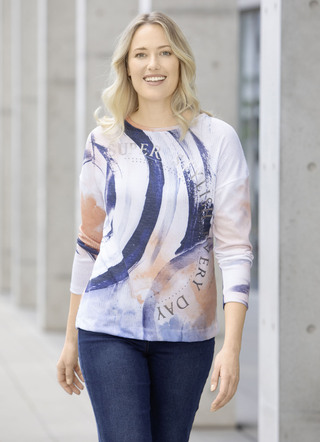 Uniek overhemd met glanzende print