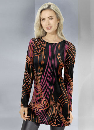 Gebreide tuniek in jacquard design
