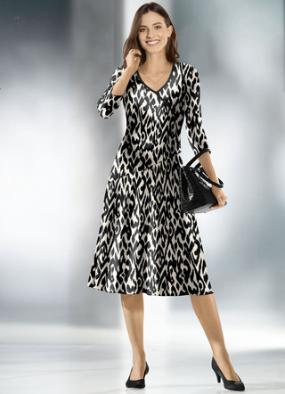 Jurk in wikkellook