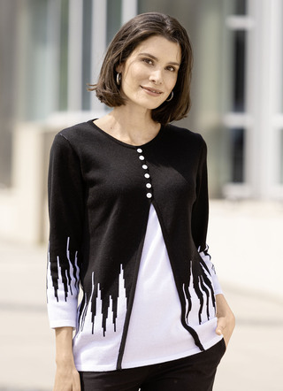 Trui met twinset-look