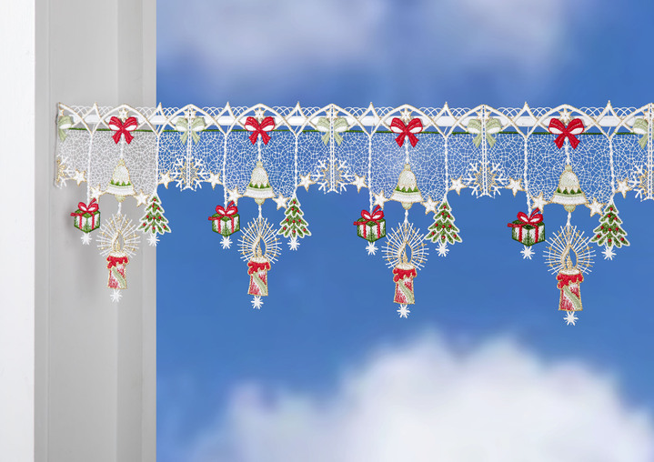 Raamhangers - Kerstpaalversiering van echt Plauenkant, in Größe 628 (H20xB 48 cm) bis 668 (H20xW112 cm), in Farbe MULTICOLOR Ansicht 1
