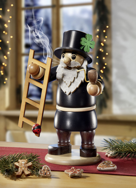 Weihnachten - Räuchermännchen, in Farbe SCHWARZ-BRAUN-NATUR