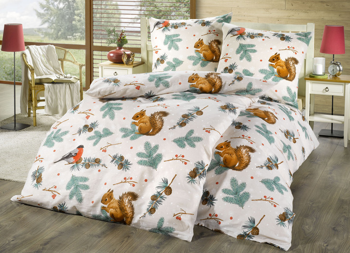 Beddengoed - Beaver beddengoedset gemaakt van 100% katoen, in Größe 111 (40x80 cm + 135x200 cm) bis 412 (2x 80 x 80 cm + 2x 135 x 200 cm), in Farbe GRIJS Ansicht 1