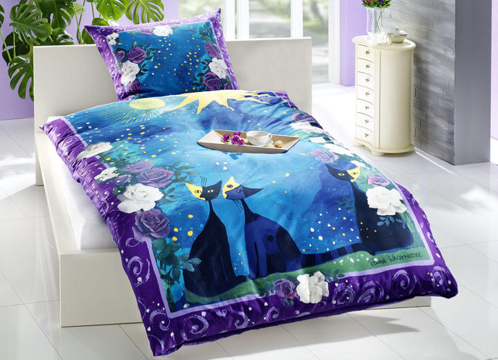 - Beddengoedset naar een ontwerp van Rosina Wachtmeister, in Größe 112 (80/80 cm + 135/200 cm) bis 115 (80/80 cm + 155/220 cm), in Farbe MULTICOLOR