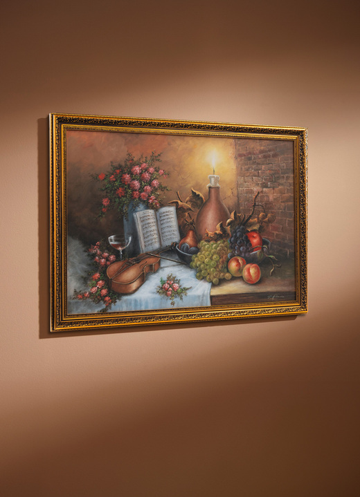 Stilleven  - Hoge kwaliteit foto met versierd antiek gouden frame, in Farbe BUNT Ansicht 1
