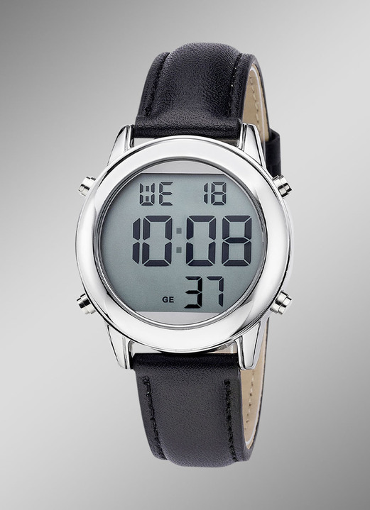 Master Time - Digitaal radiogestuurd herenhorloge met sprekende tijdaanduiding, in Farbe  Ansicht 1