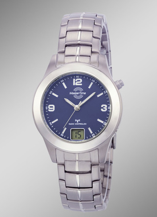 Master Time titanium radiogestuurd dameshorloge