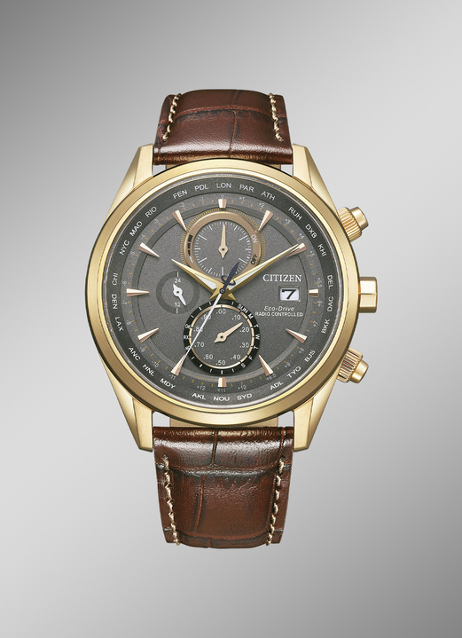 Radiografische-/solarhorloges - Radiogestuurd herenhorloge op zonne-energie, in Farbe  Ansicht 1