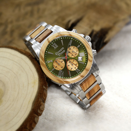 Quartz Heren Chronograaf van GREEN TIME Watches