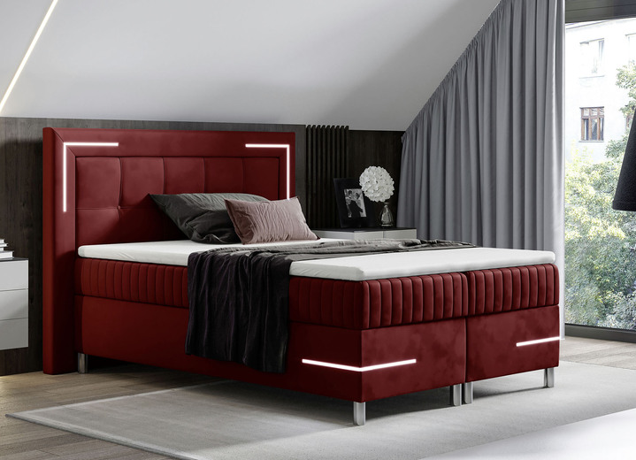Boxspring - Boxspringbed 120x200 cm, in Farbe ROOD Ansicht 1