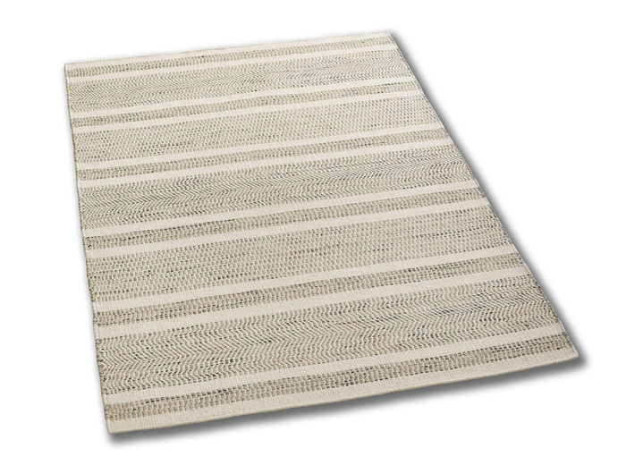 Modern - Met de hand geweven vloerkleden en tapijten, in Größe 100 (brug, 55x 80 cm) bis 249 (tapijt, 160 x 230 cm), in Farbe BEIGE, in Ausführung Ontwerp 2, beige Ansicht 1