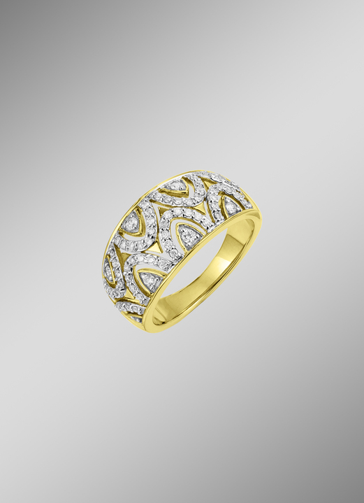 Ringen - Damesring goud 585/-, in Größe 160 bis 220, in Farbe  Ansicht 1