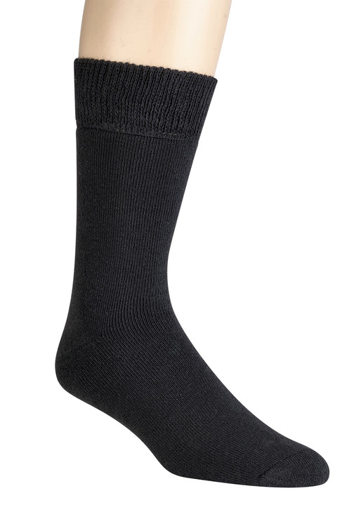 Gezondheidskousen - Alpacasokken, set van 3, in Größe 001 bis 003, in Farbe SCHWARZ Ansicht 1