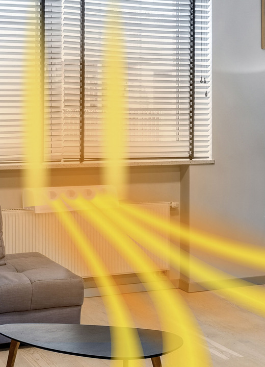 Koelen & verwarmen - Compacte, op batterijen werkende verwarmingsventilator, in Farbe WEISS Ansicht 1