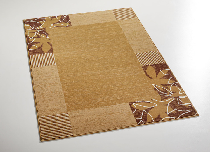 Modern - Bruggen en tapijten met omringende rand, in Größe 111 (Brug, 60 x 110 cm) bis 288 (Tapijt, 240 x 330 cm), in Farbe BRAUN Ansicht 1