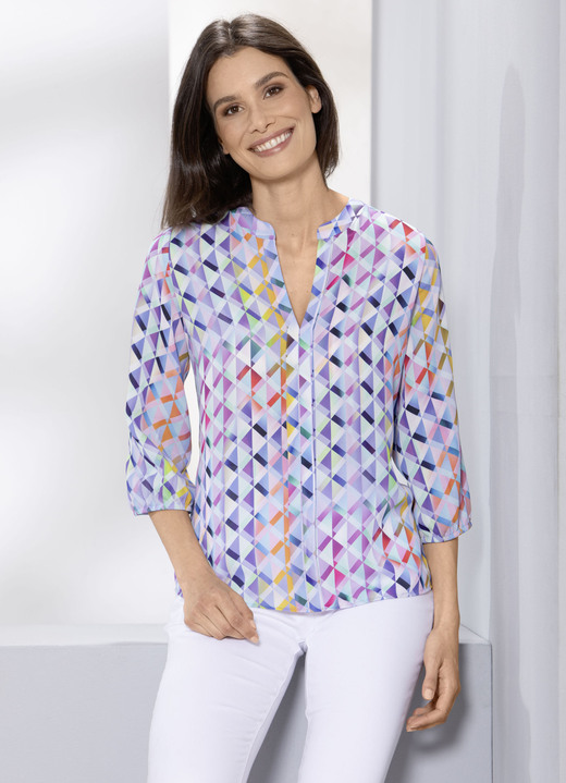 - Tuniek met felgekleurde print, in Größe 036 bis 052, in Farbe MEERKLEURIG