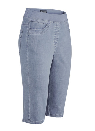 Bermudashort met jersey tailleband