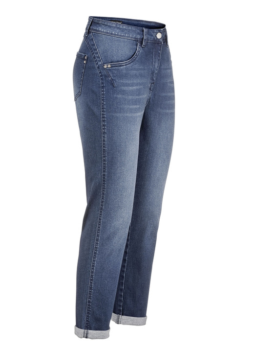 Broeken - Jeans met push-up-effect Broeken - Jeans met push-up-effect, in Größe 017 bis 052, in Farbe JEANSBLAUW