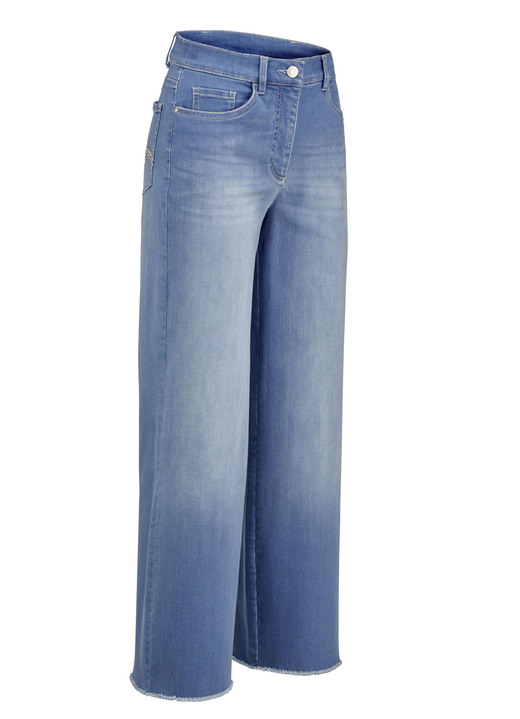 Broeken - Jeans met een modieuze beenwijdte, in Größe 018 bis 052, in Farbe JEANSBLAUW Ansicht 1