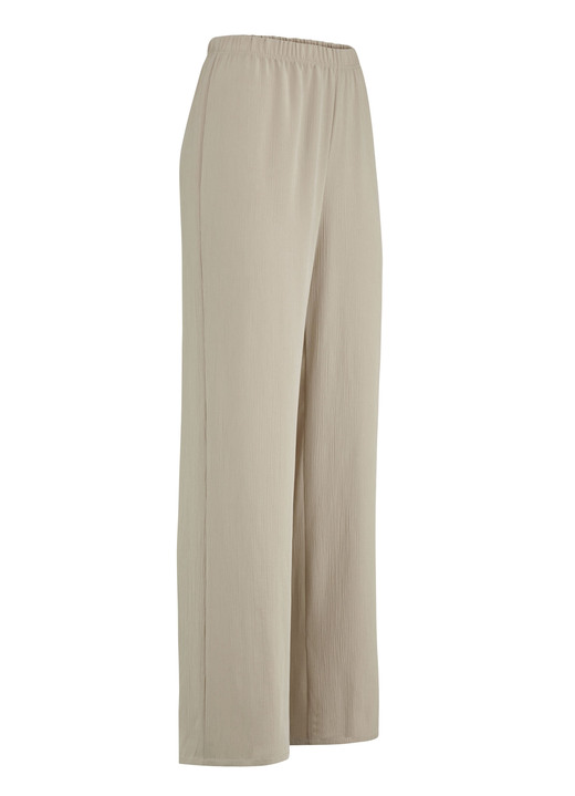 Broeken met elastische band - Broek met comfortabel wijd model Broeken met elastische band - Broek met comfortabel wijd model, in Größe 018 bis 052, in Farbe BEIGE