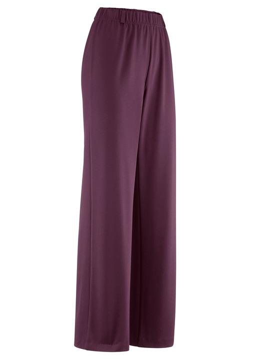 Broeken met elastische band - Broek in modieuze palazzo-vorm Broeken met elastische band - Broek in modieuze palazzo-vorm, in Größe 018 bis 054, in Farbe BORDEAUX
