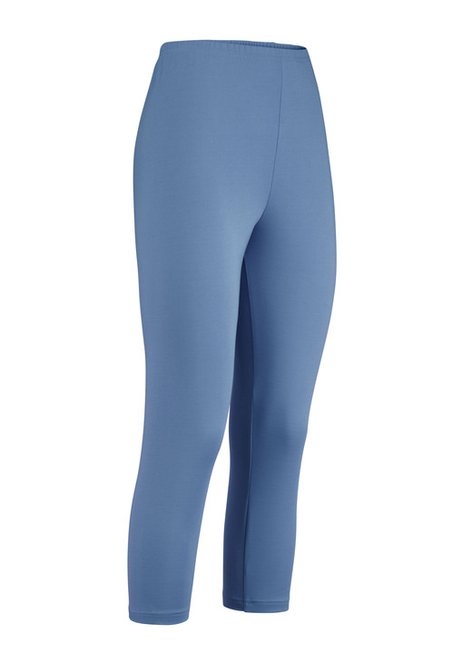 Broeken met elastische band - Capri-legging Broeken met elastische band - Capri-legging, in Größe (36/38) bis (52/54), in Farbe JEANSBLAUW
