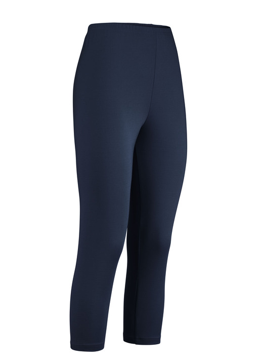 Broeken met elastische band - Capri-legging Broeken met elastische band - Capri-legging, in Größe (36/38) bis (52/54), in Farbe MARINE