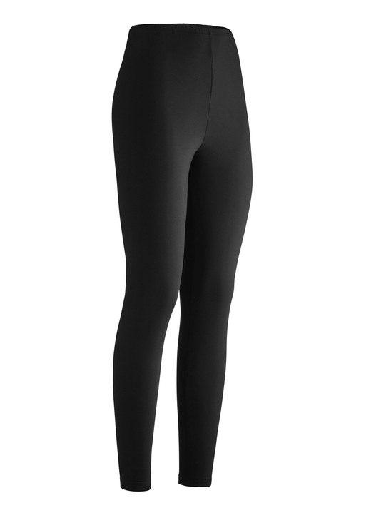 Broeken met elastische band - Leggings, in Größe (36/38) bis (52/54), in Farbe ZWART Ansicht 1