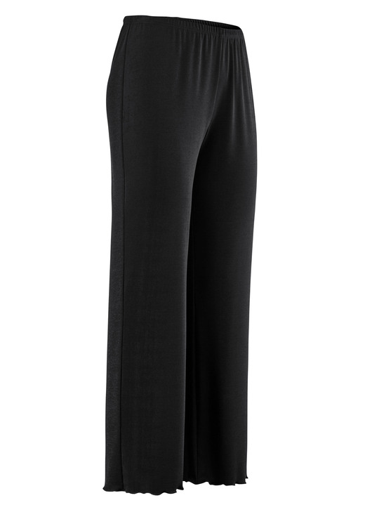 7/8-broeken, capri, bermuda's - Zacht vloeiende, 7/8 lange broek 7/8-broeken, capri, bermuda's - Zacht vloeiende, 7/8 lange broek, in Größe 036 bis 060, in Farbe BENZINE