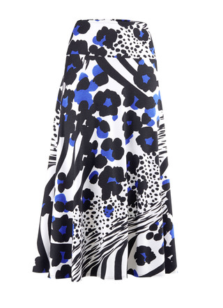 Rok met flatterend, breed schouderstuk