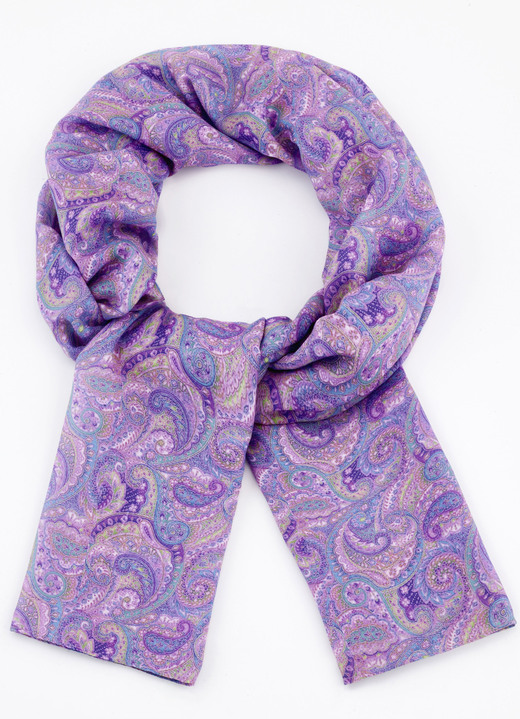 - Sjaal met paisley-motief, in Farbe LAVENDEL-FLIEDER-TÜRKIS-GRÜN Ansicht 1