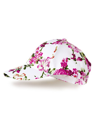 Baseballpet met exotische bloemenprint