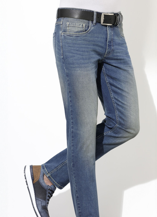 Jeans - Jeans in 3 kleuren, in Größe 024 bis 064, in Farbe JEANSBLAUW Ansicht 1