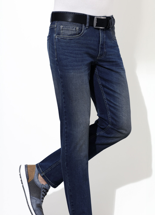 Jeans - Jeans in 3 kleuren, in Größe 024 bis 064, in Farbe DONKERJEANS Ansicht 1