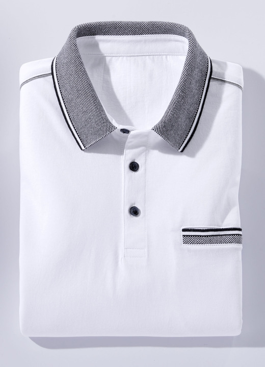 Shirts - Poloshirt in 3 kleuren Shirts - Poloshirt in 3 kleuren, in Größe 046 bis 062, in Farbe WIT