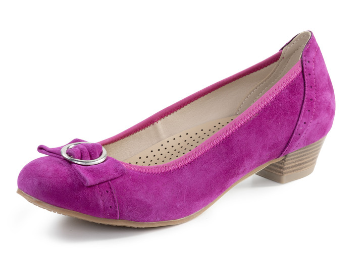 Pumps en ballerina‘s - Andrea Conti pumps gemaakt van zacht suède, in Größe 036 bis 042, in Farbe ROZE Ansicht 1