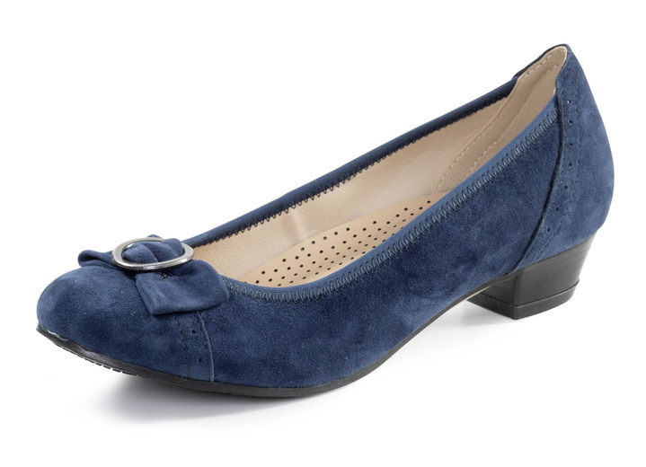 Pumps & Ballerina - Andrea Conti, schicke Damen-Pumps, mit Gummizug, in Größe 036 bis 042, in Farbe BLAU Ansicht 1