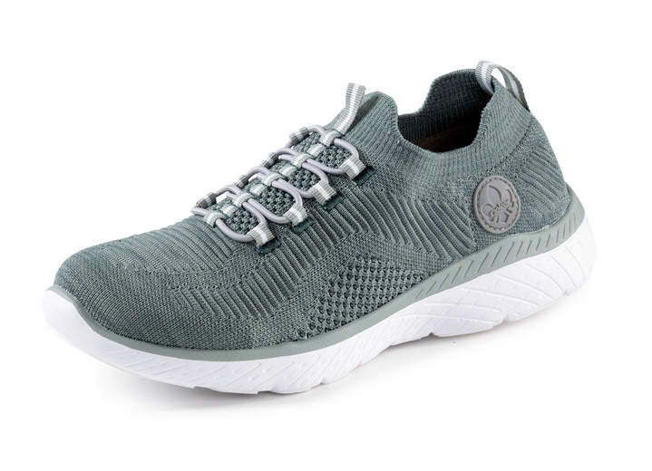 Slipper & Schnürschuhe - Rieker, leichte Damen-Sneaker, Weite G, mit MemoSoft-Textileinlage, in Größe 036 bis 042, in Farbe MINT Ansicht 1