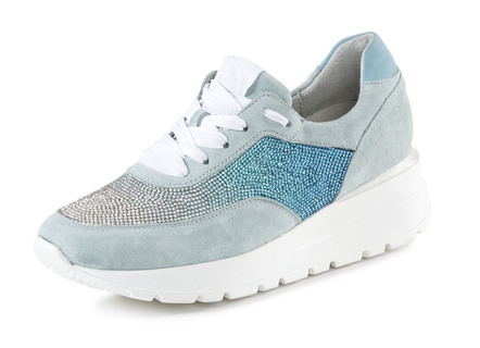 Ranger sneakers met kleurverloop, sprankelende strass steentjes
