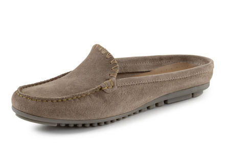 ELENA EDEN suède mocassin sabot