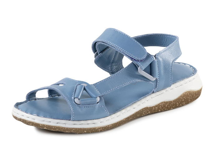 Sandalettes & slippers - ELENA EDEN sandaal gemaakt van zacht nappaleer, in Größe 036 bis 042, in Farbe JEANS Ansicht 1