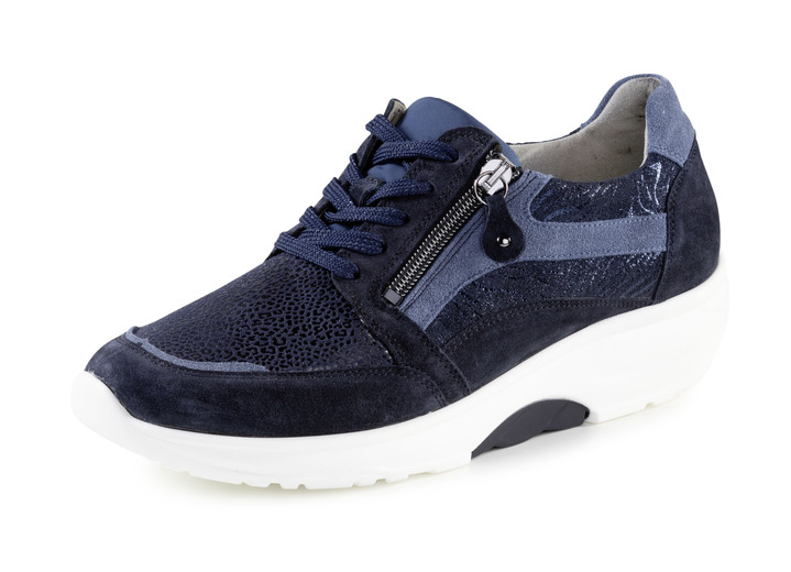 Schoenen - Waldläufer veterschoen met de beste afrolfunctie, in Größe 3 1/2 bis 8, in Farbe BLAUW Ansicht 1