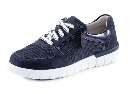 ELENA EDEN Sneaker van suède en luchtig textielmateriaal