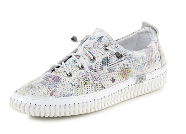 Instappers & veterschoenen - ELENA EDEN sneakers met decoratieve perforatie, in Größe 036 bis 041, in Farbe EISGRAU-BUNT Ansicht 1