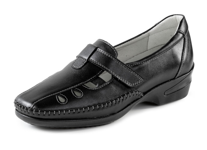Pumps & ballerina - ELENA EDEN mocassin draver met luchtige openingen, in Größe 036 bis 042, in Farbe SCHWARZ Ansicht 1