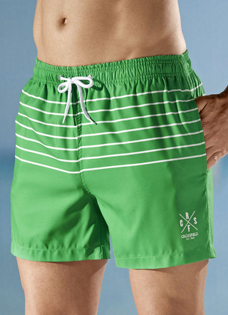 Zwemshort met streepdessin, microvezel