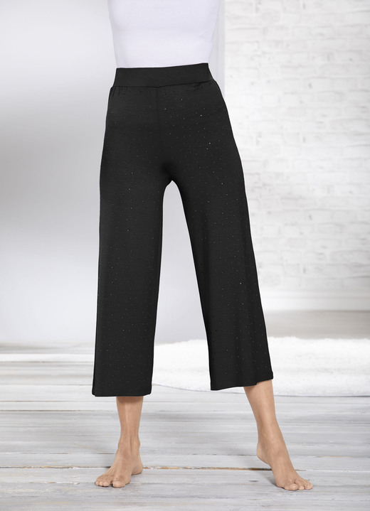 Vrijetijds pantalons - broek, in Größe 036 bis 054, in Farbe SCHWARZ Ansicht 1