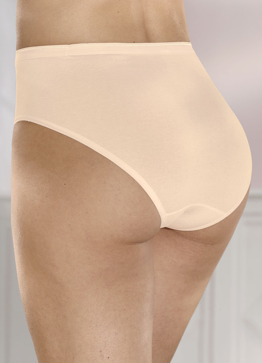 Slips - Comtessa drie-pack slip zonder zijnaden, in Größe 038 bis 050, in Farbe POEDER