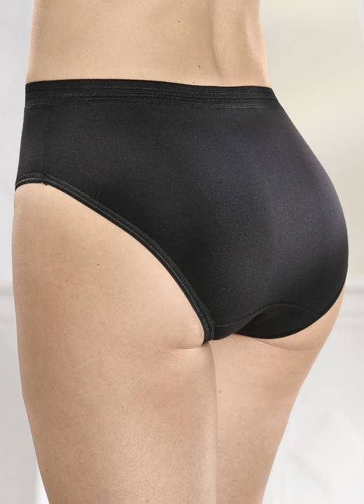 Slips - Set van meerdere slips met glanzende afwerking, in Größe 036 bis 052, in Farbe 3X ZWART, 2X WIT, in Ausführung FÜNFERPACK Ansicht 1